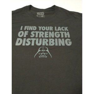 Star Wars Men's T-Shirt Size XL Black Gray Graphic